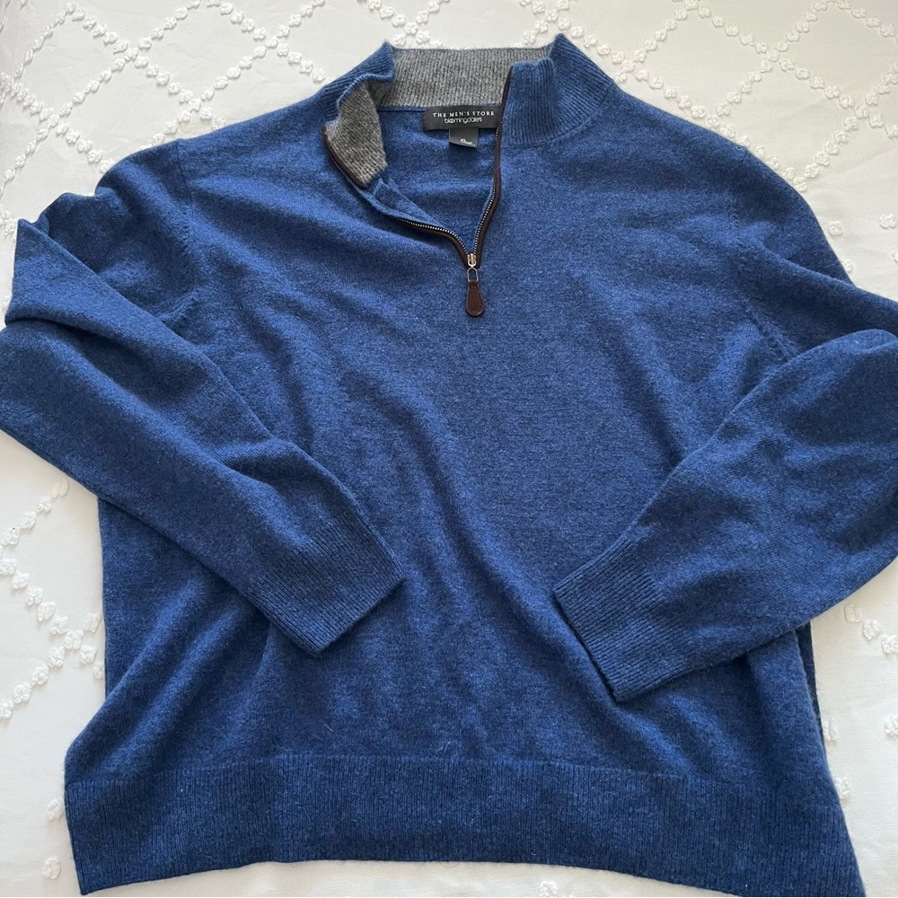Cashmere Quarter Zip Sweater